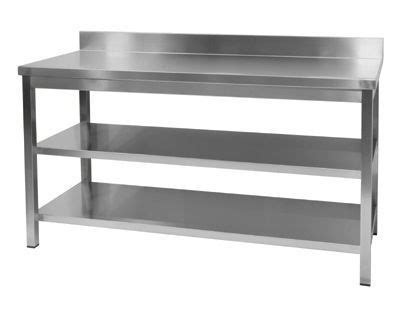 You can choose a table with one or multiple shelves, depending on how much storage you need. Stainless Steel Rectangular Work Table With 2 Under ...