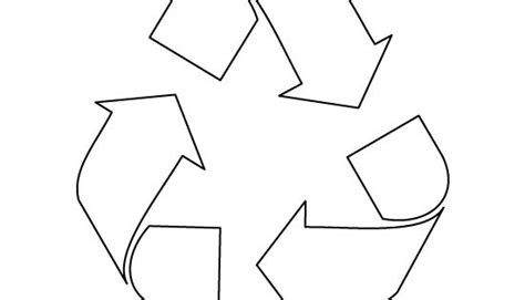recycle symbol pattern use the printable outline for crafts creating stencils scrapbooking
