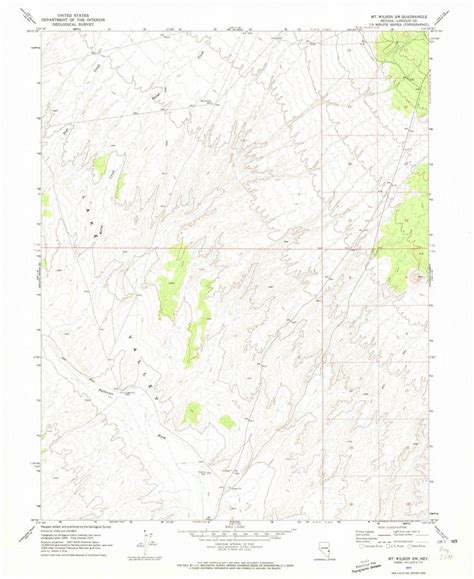 1970 Mt Wilson Nv Nevada Usgs Topographic Map In 2022