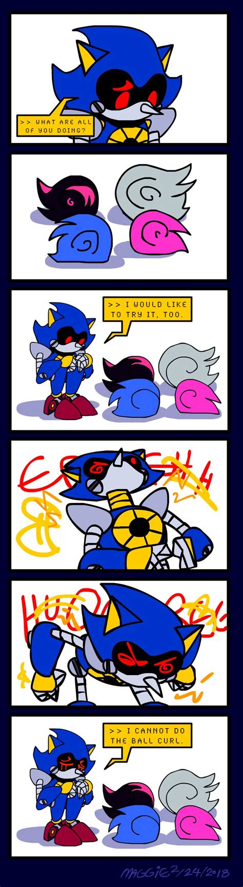 The Ball Curl By Mushroom Cookie Bear On Deviantart Sonic Funny