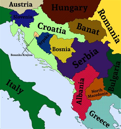 Greater Croatia And Its Neighbors Imaginarymaps