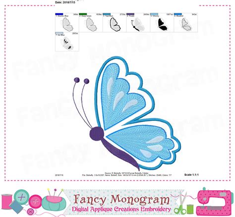 Butterfly Applique Butterfly Butterfly Design Butterfly Etsy