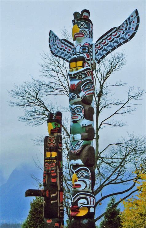 Northwest Native American Totem Poles Stanley Park Totem Poles O