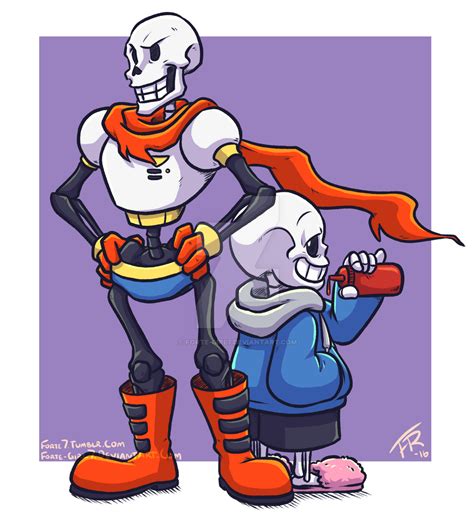 Undertale Papyrus And Sans By Forte Girl7 On Deviantart