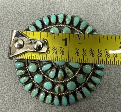 Larry Moses Begay Lmb Navajo Sterling Turquoise Pendant Pin Ebay