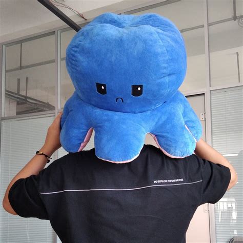 80cm Reversible Octopus Plush Stuffed Toy Giant Octopus Etsy