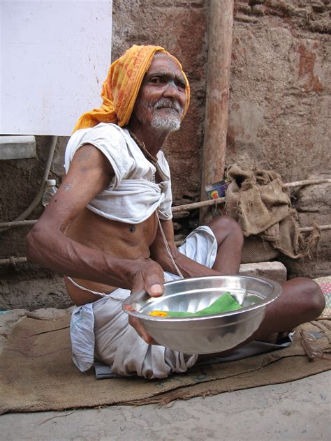 Hungry Poor Man In India Free Image Download