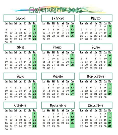 Calendario 2022 Almanaques Para Imprimir Calendarios Imprimibles
