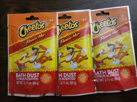 Flamin Hot ~ Cheetos ~ Scented Bath Dust ~ Set Of 3 Ebay