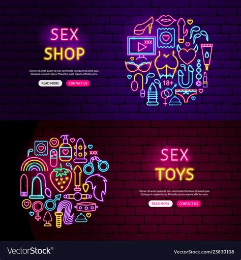 Sex Website Banners Royalty Free Vector Image Vectorstock