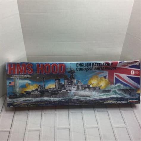 Lindberg Hms Hood Wwii English Battleship Model Kit New Sealed Ebay