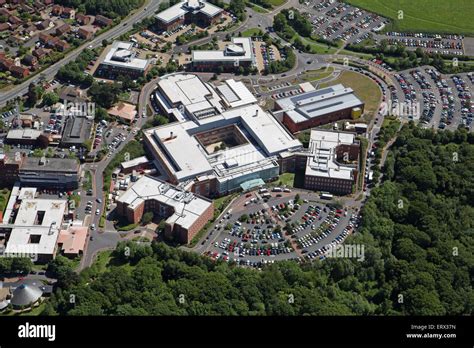 Aerial View Of Worcestershire Royal Hospital In Worcester Uk Stock