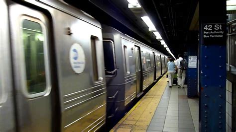 More images for r46 c train » R46 C train and R68 D train at 42nd Street - 8th Avenue ...