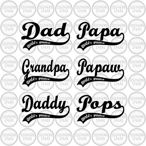 Dad And Papaw Svg 900 Svg Png Eps Dxf File Free Svg Assets