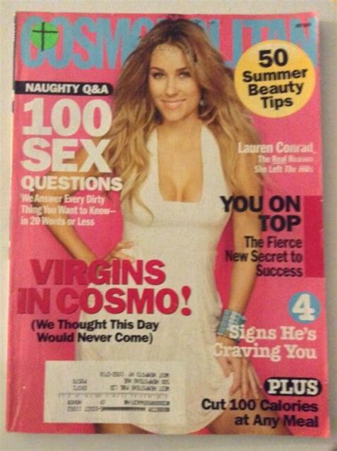Cosmopolitan Magazine Lauren Conrad Sex Questions July 2009 060119nonrh