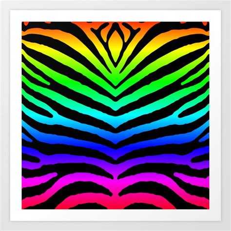 Neon Zebra Print Backgrounds