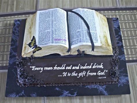 Bible Cake With Printed Icing Sheet