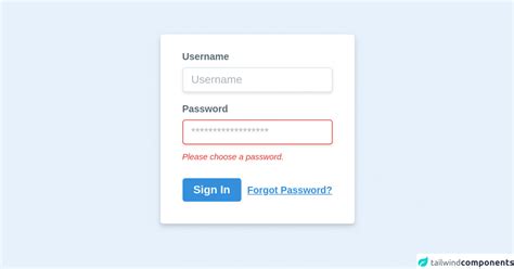 Login Form By Tailwindcss Forms Tailwind Css Components