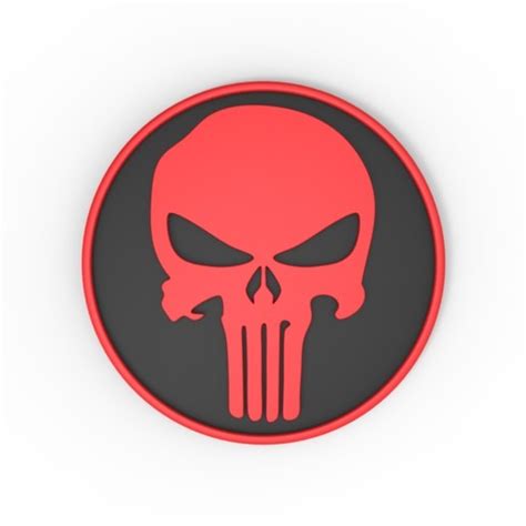 Download Stl File 3d Printable Punisher Emblem • 3d Printable Design