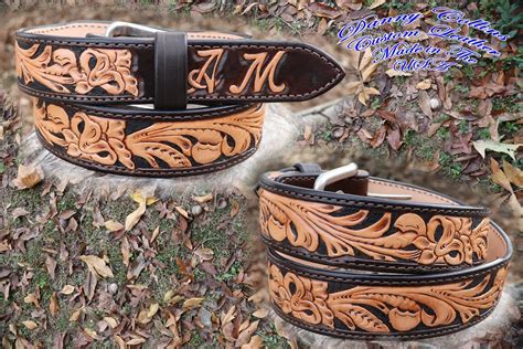 Custom Leather Belts Tooled Leather Belts Western Belts