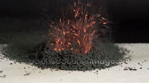 Ammonium Dichromate Volcano Chemical Reaction Youtube