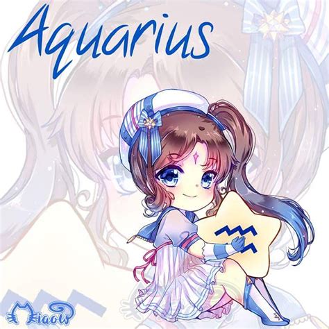 Aquarius By Miaowx3 On Deviantart Anime Zodiac Zodiac Characters