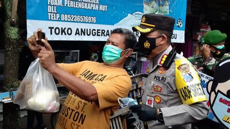 Ditengah Kampanye Wajib Masker Kapolresta Malang Kota Jadi Rebutan