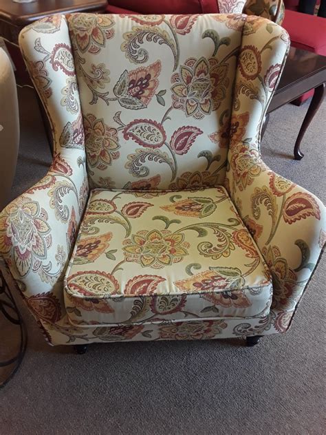 Pier One Paisley Wing Chair Delmarva Furniture Consignment