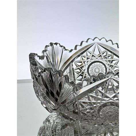 Antique Libbey Glass Company Sultana American Brilliant Period Cut Glass Bowl Chairish