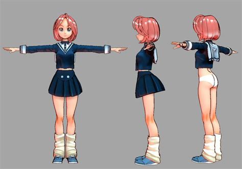 Katsu Render By Abishai On DeviantART Character Turnaround Female Character Design D