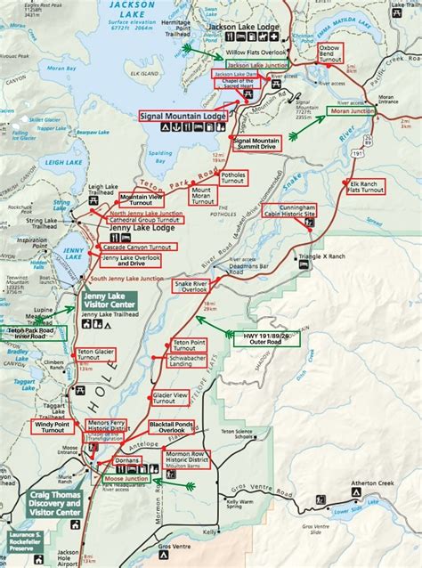 Grand Teton National Park Map