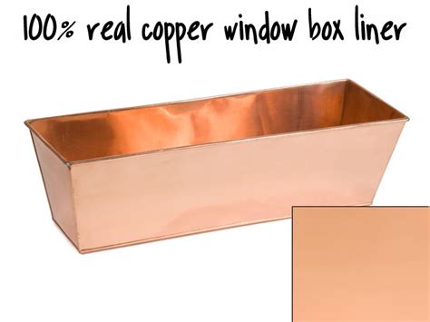 Target.com has been visited by 1m+ users in the past month 100% Real Copper Tapered Window Box Liner | Window box ...