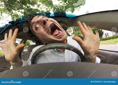 Car Crash Face Stock Photo Image Of Crash Hands Scared 57538732