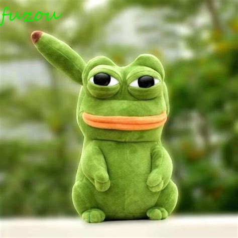 Fuzou Sad Frog Pepe For Children 23cm Frog Pepe Plush Kawaii Animal