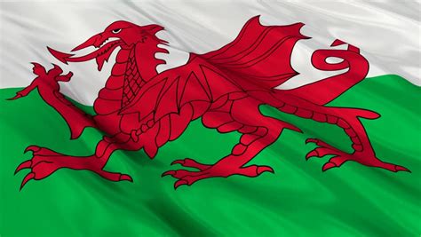 Flag Of Wales Waving In Stock Footage Video 100 Royalty Free 7497703