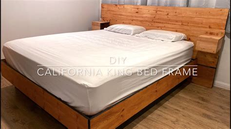 Diy California King Bed Frame Youtube
