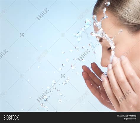 Woman Washing Her Face Image And Photo Free Trial Bigstock