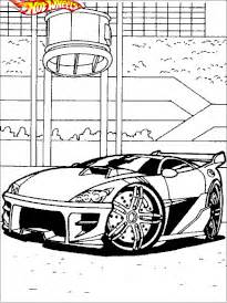 Tu cherches des coloriages de voitures? Coloriage Voitures Hot Wheels sur Hugolescargot.com