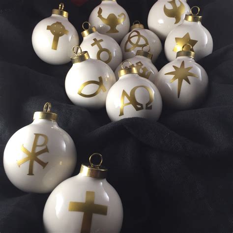 Chrismon Ornaments Set Of 12 Christian Crismon Tree Free Shipping