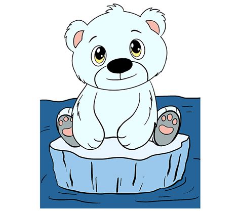 How To Draw A Polar Bear Cub In A Few Easy Steps Easydrawingguides