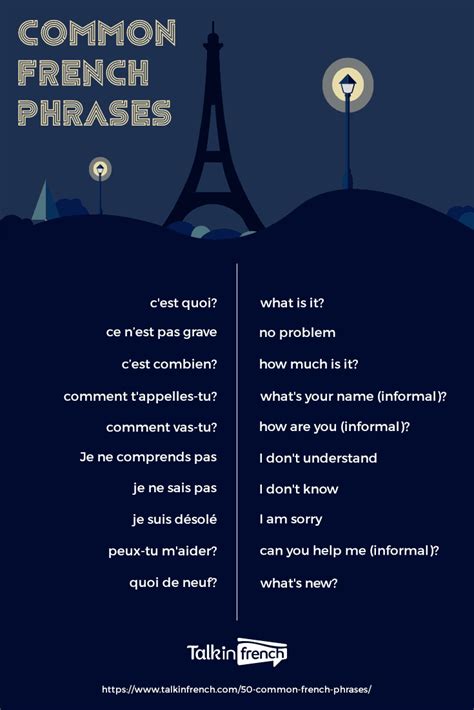 Nice French Phrases - Romantic words