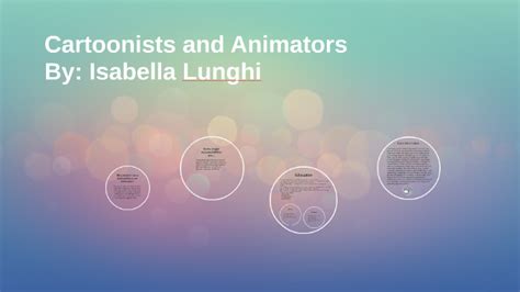 Cartoonists And Animators By Isabella Lunghi On Prezi