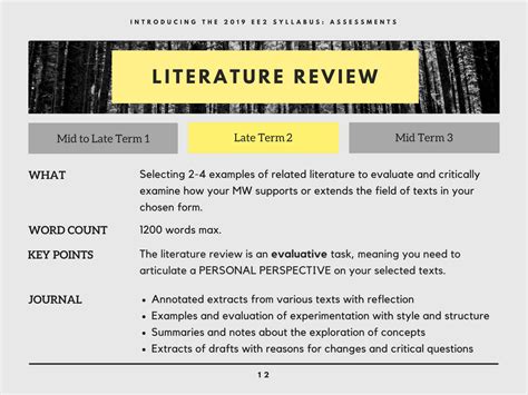 Provide a rationale for choosing this topic. English Extension 2, Literature Review