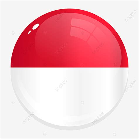 Indonesia Flag Vector With Circle Indonesia Flag Circle Png And