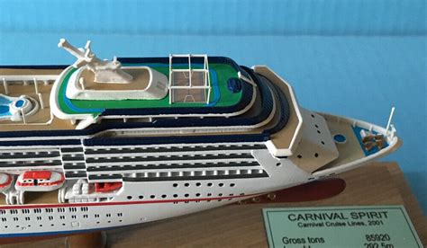 Scale Carnival Spirit Cruise Ship Model Waterline Ocean Liner By Scherbak Ebay