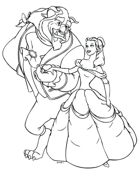 Disney Princess Coloring Pages Belle At Free