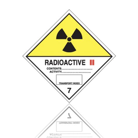 Class Radioactive Ii Dangerous Goods Labels Labeline Eu