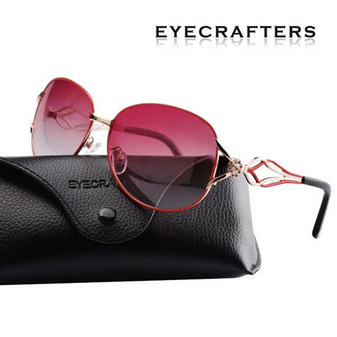 Eyecrafters Female Luxury Brand Designer Womens Sunglasses Polarized Retro Vintage Fashion
