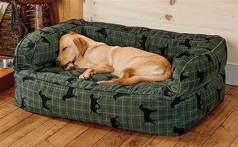 Orvis Comfortfill Couch Dog Bedlarge Dogs 60 90 Lbs Lab Plaid