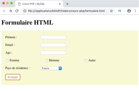 Rappels sur les formulaires HTML  Pierre Giraud